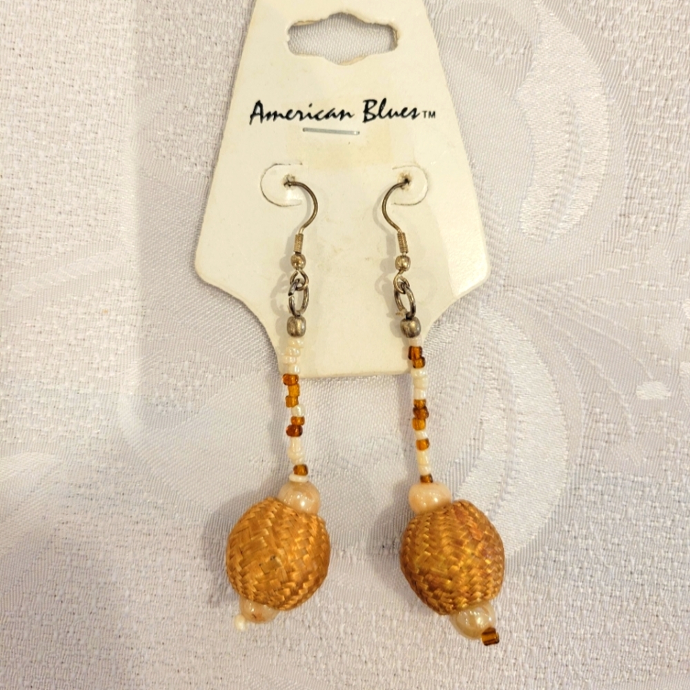 Chic Woven Gold Earrings